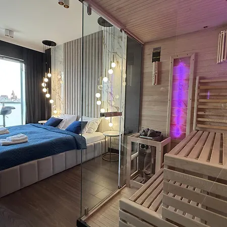 Sauna Jacuzzi River View Quorum * Wroclaw