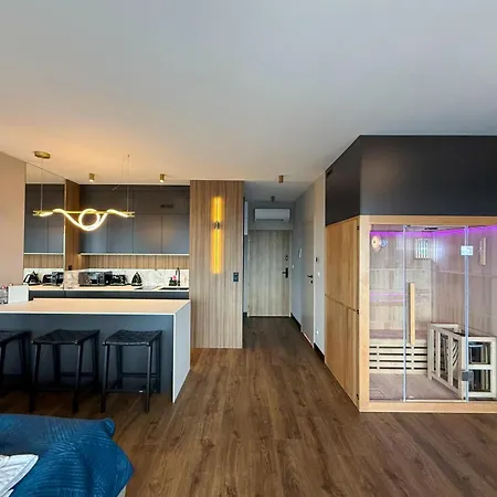 Sauna Jacuzzi River View Quorum Apartment *